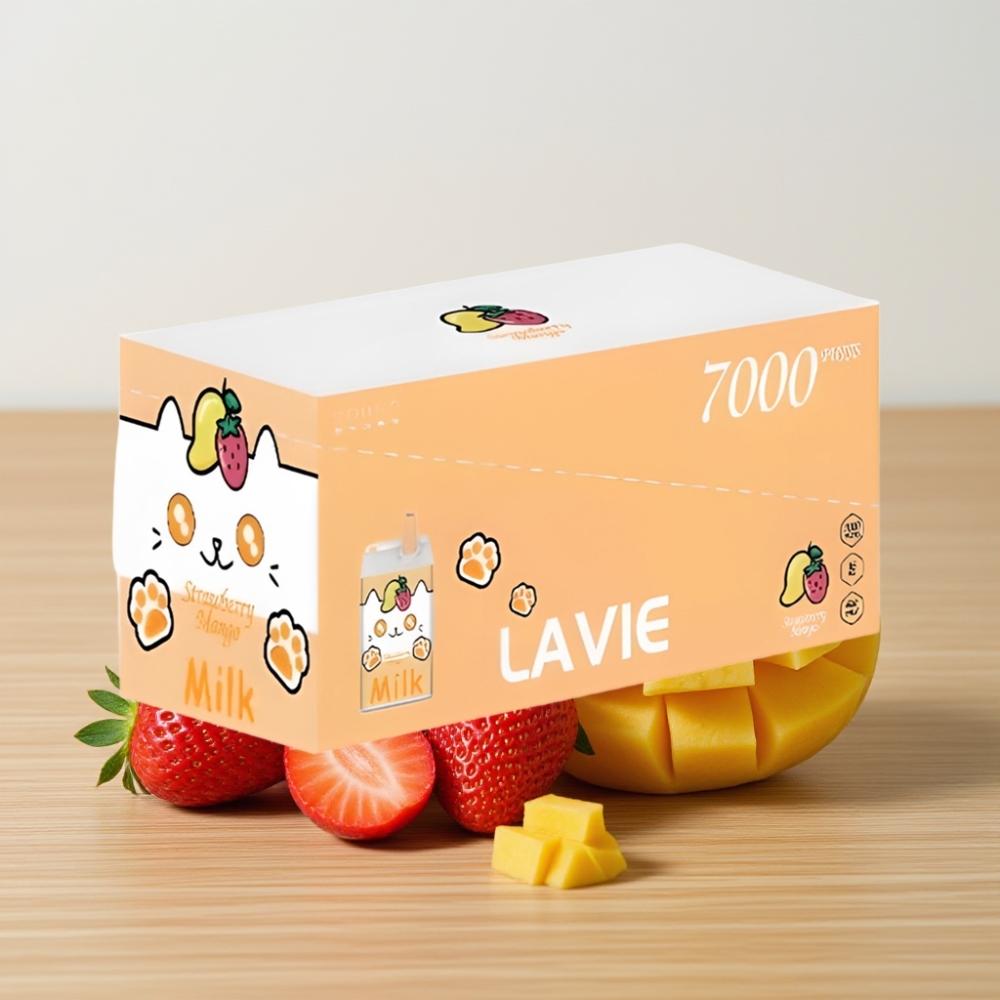 LAVIE Milk 7000 Pufova Bez Nikotina Jagoda Mango 16ML Type C