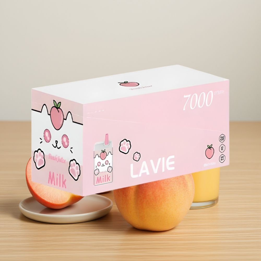 LAVIE Milk 7000 Pufova - Breskva Sok i Mleko, 16ML, 5% Nikotina, Type C