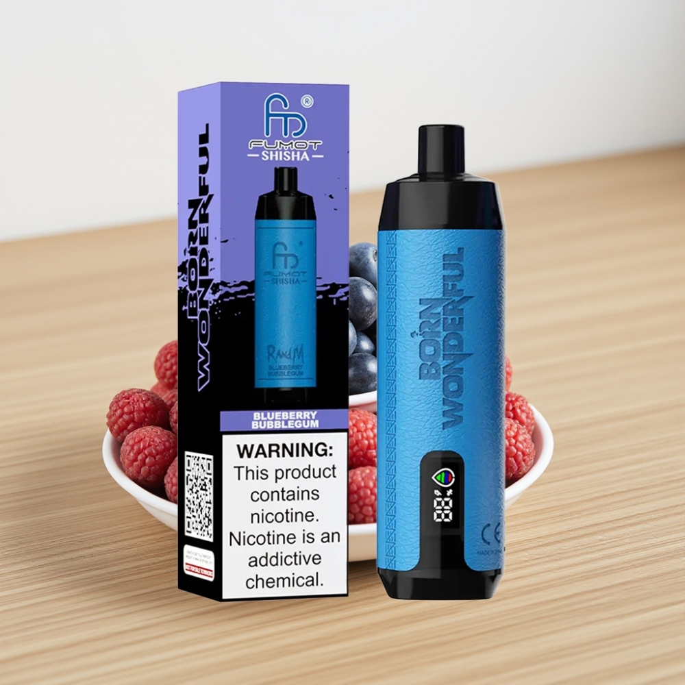 RandM Fumot Shisha 10000 Pufova Dispozabil Vape sa LED Indikatorom i Ukusom Borovnice (18ml, 850mAh)