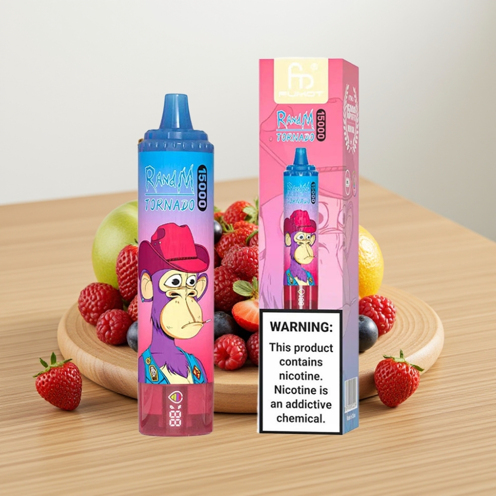 Fumot RandM Tornado 15000 Puffs 25ml Mesh Coil Mješovita Jagoda Tip-C