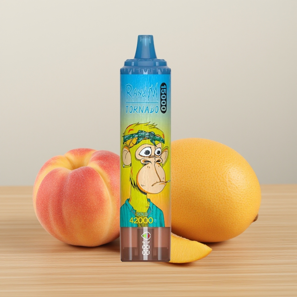 Fumot RandM Tornado 15000 Pufova 25ml 850mAh Meš Kolut Breskva Mango