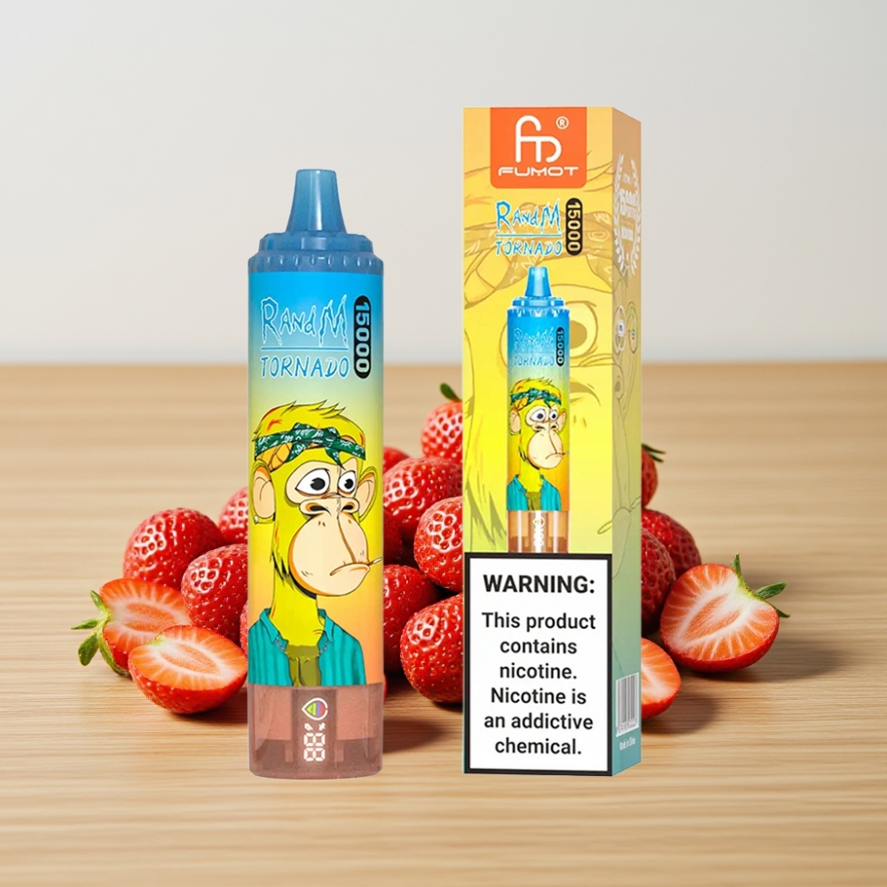 Fumot RandM Tornado 15000 Pufova 25ml 850mAh Tip-C Jagoda