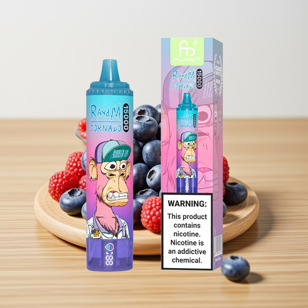 Fumot RandM Tornado 15000 Pufova 25ml 850mAh Tip-C Plava Malina