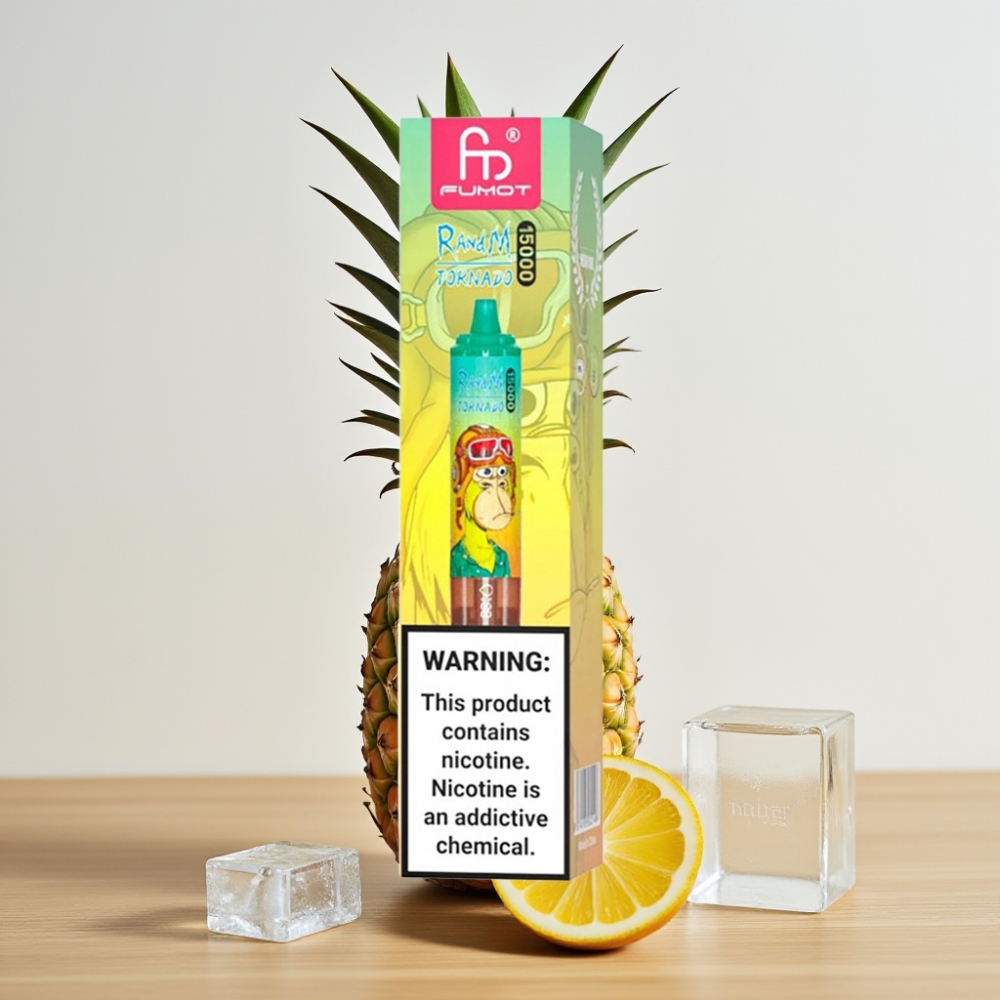 Fumot RandM Tornado 15000 Pufova, Ananas Led, 25ml, Mesh Coil, Type-C