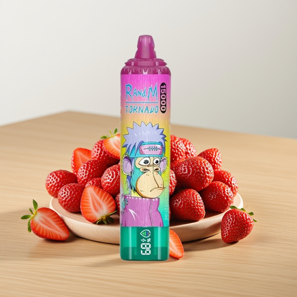 Fumot RandM Tornado 15000 Pufova LCD 25ml Mrežasti kalem Ledena Jagoda