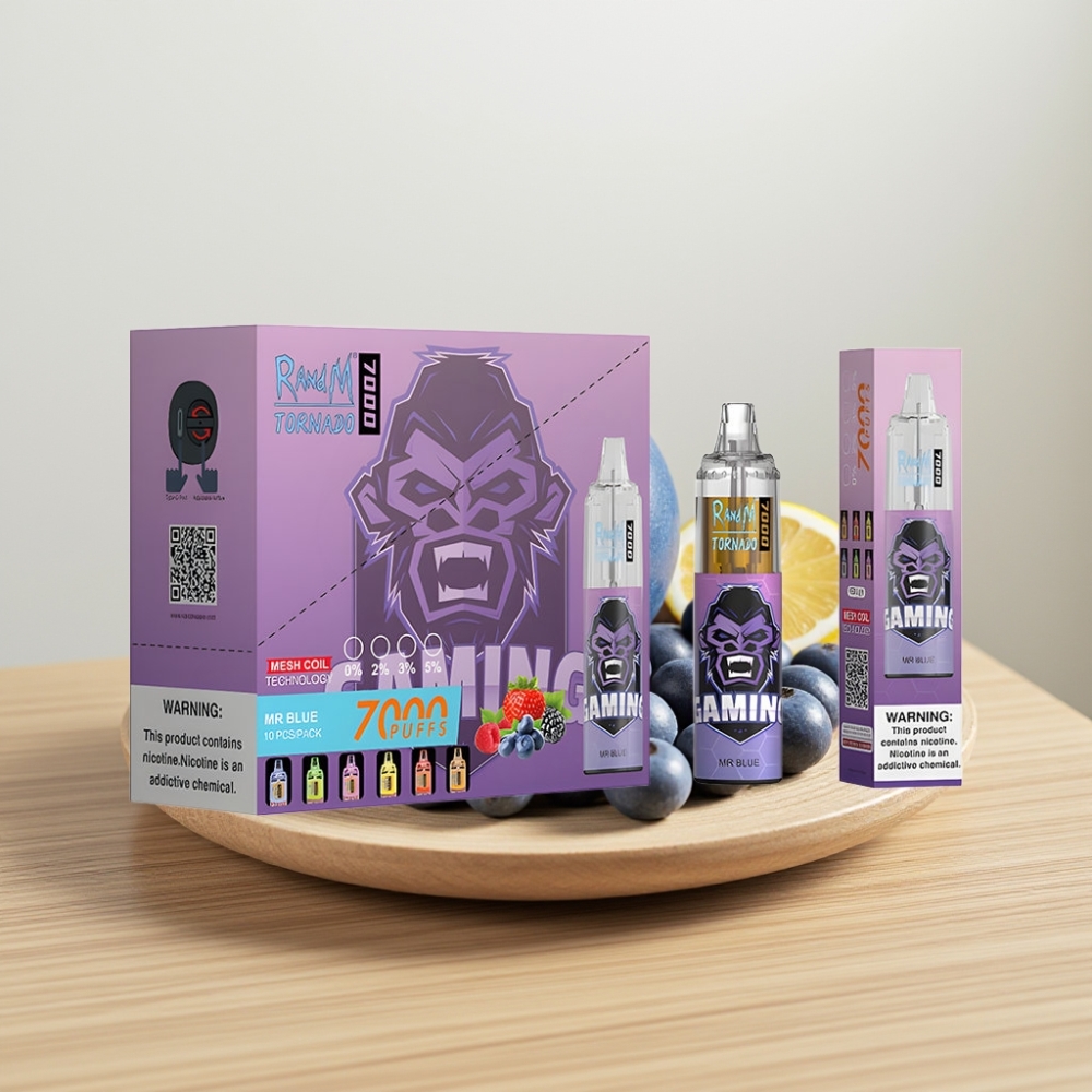 Fumot Tornado 7000 Pufova Disposable Vape Dr. Plavi sa 14 ML Tecnosti i Mesh Coil