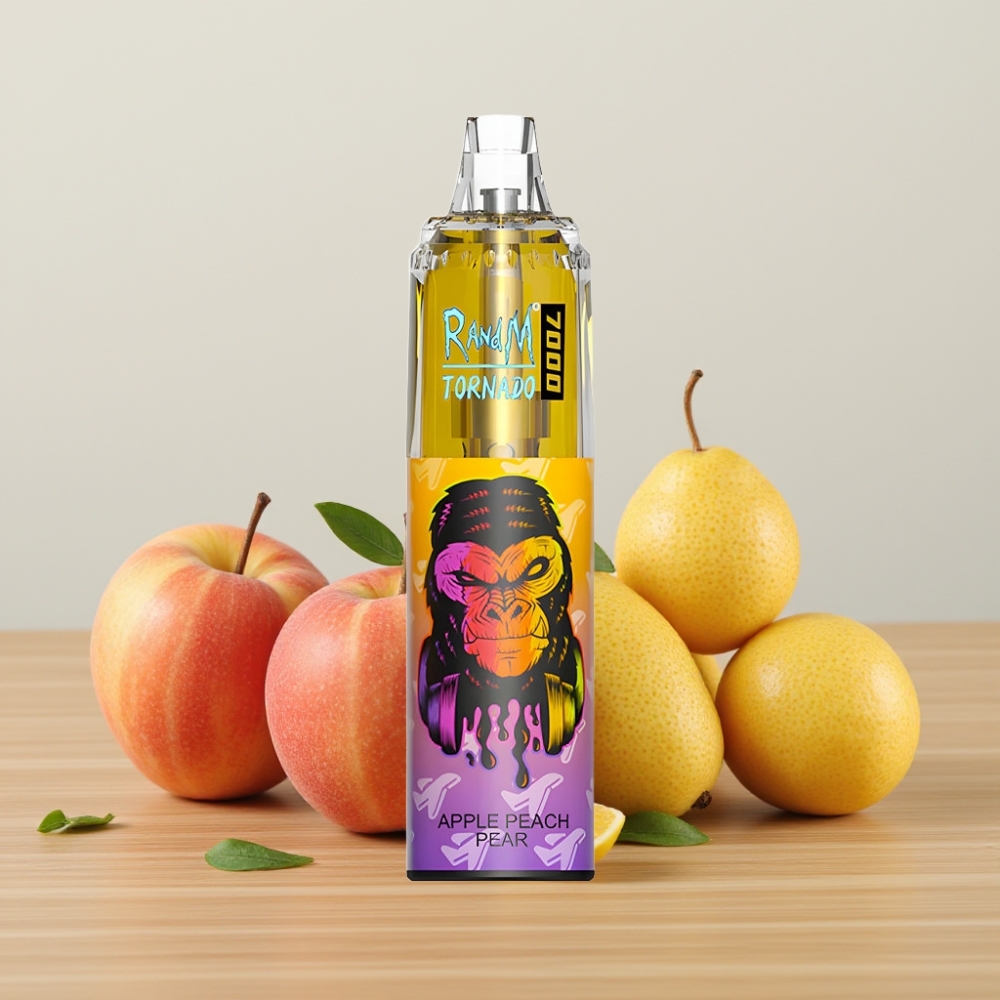 Fumot Tornado 7000 Pufova Disposable Vape Jabuka Breskva Kruška 14ML 850MAH Mesh