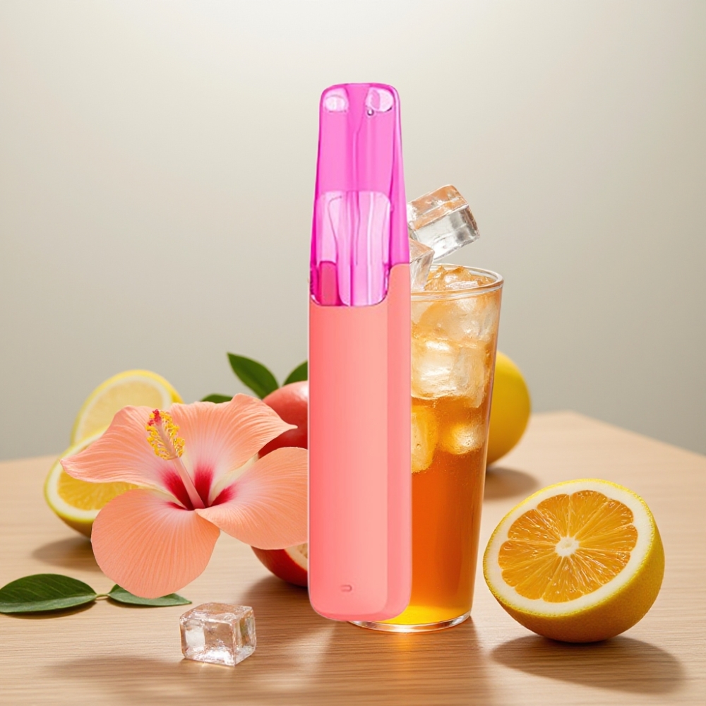 Snowplus Dash 4000 Pufova Hibiskus Ledeni Čaj Keramički Atomajzer 7.5ml