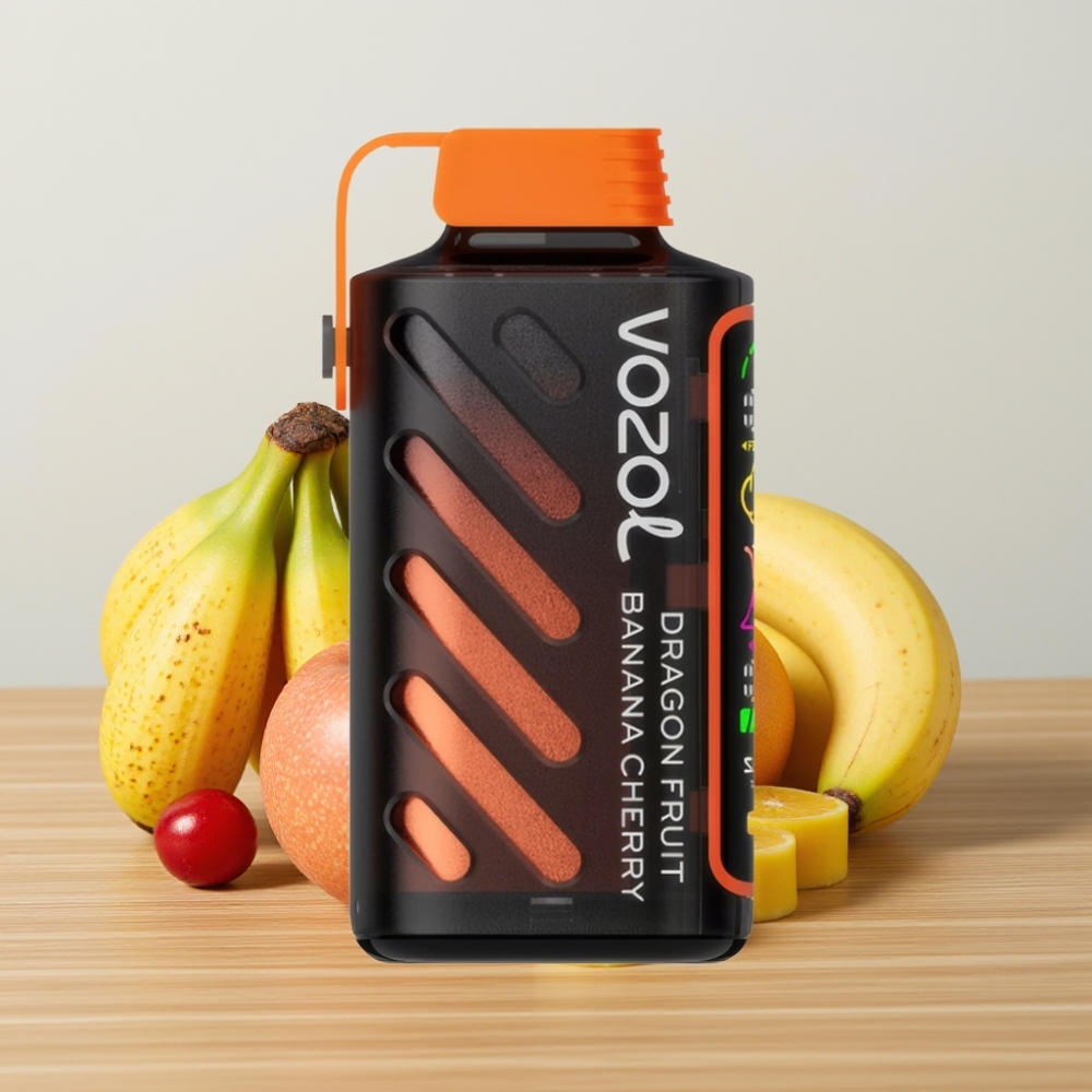 VOZOL Gear Power 20000 Puffova Dual Mesh Coil Pun voćni mix (Zmija voće, Banana, Trešnja) 20mL 50mg