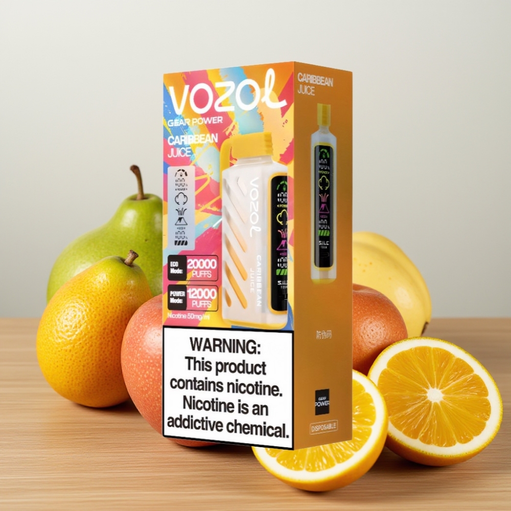 VOZOL Gear Power 20000 Puffs Dual Mesh Coil Karipska Sok 20mL 50mg