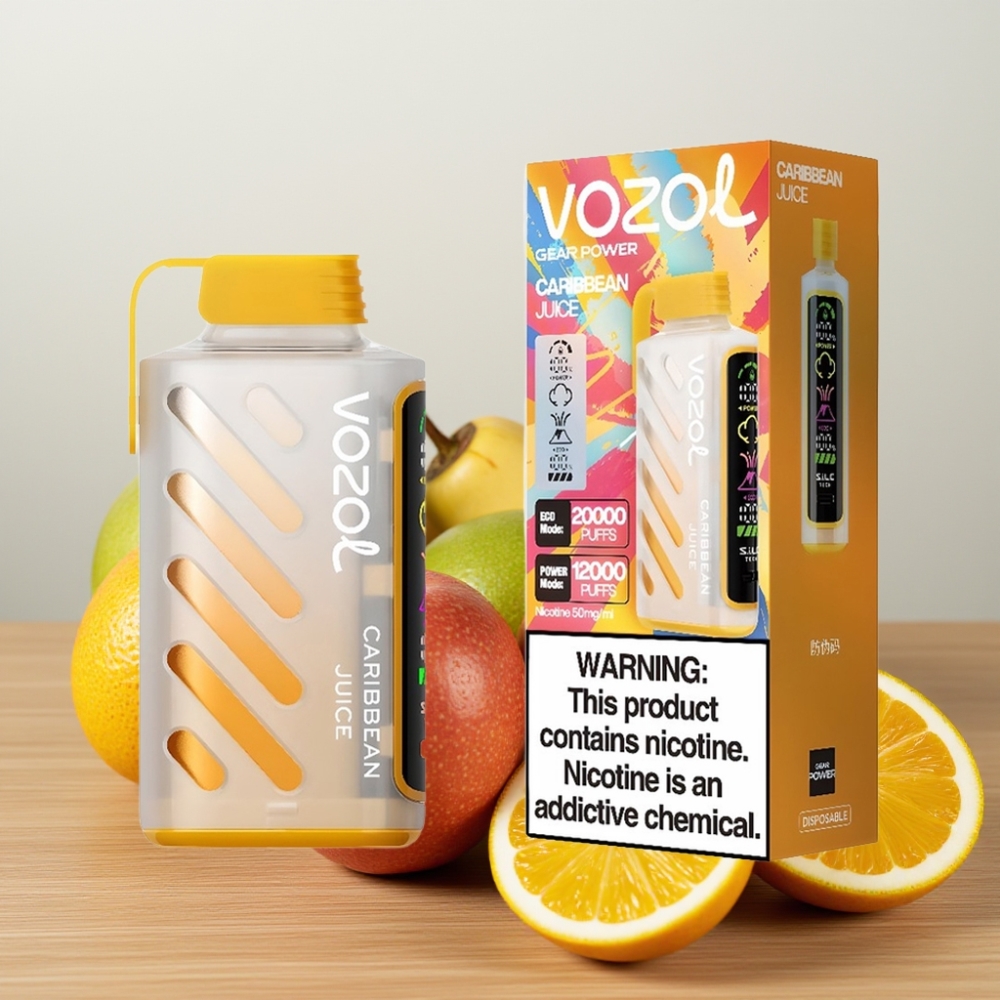VOZOL Gear Power 20000 Puffs Dual Mesh Coil Karipska Sok 20mL 50mg