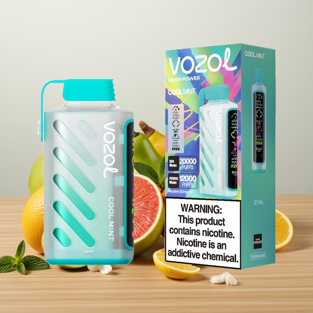 VOZOL Gear Power 20000 Pufova S.i.L.C. Tech Dual Mesh Coil 20mL Hladna Menta