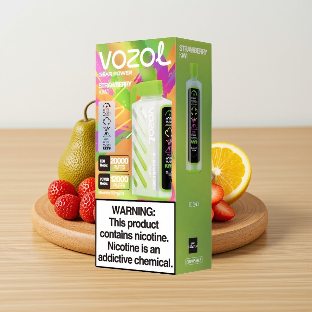 VOZOL Gear Power 20000 Pufova S.i.L.C. Tech Dual Mesh Coil Jagoda Kivi 20mL