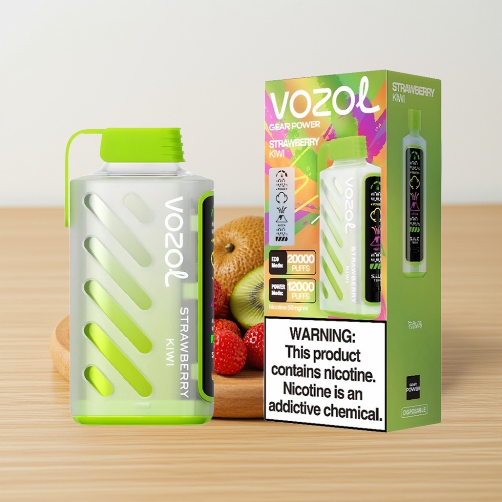 VOZOL Gear Power 20000 Pufova S.i.L.C. Tech Dual Mesh Coil Jagoda Kivi 20mL