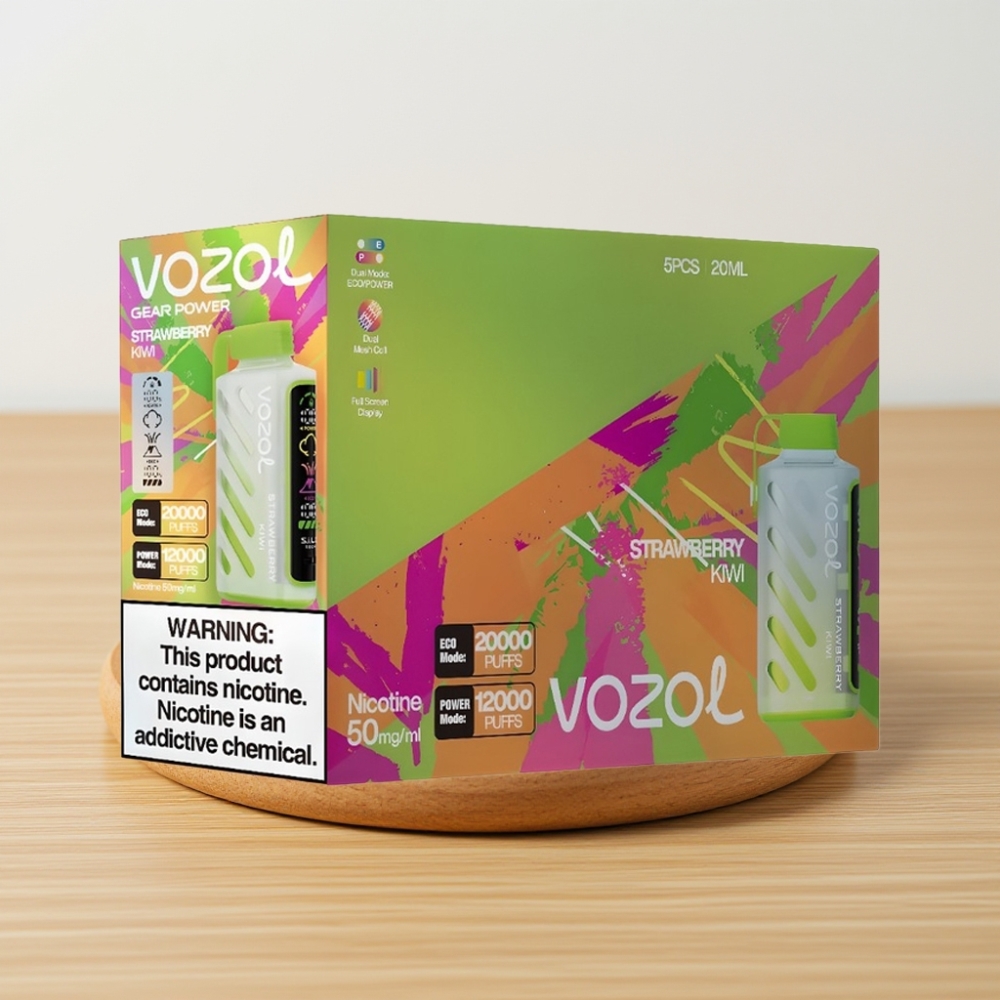 VOZOL Gear Power 20000 Pufova S.i.L.C. Tech Dual Mesh Coil Jagoda Kivi 20mL