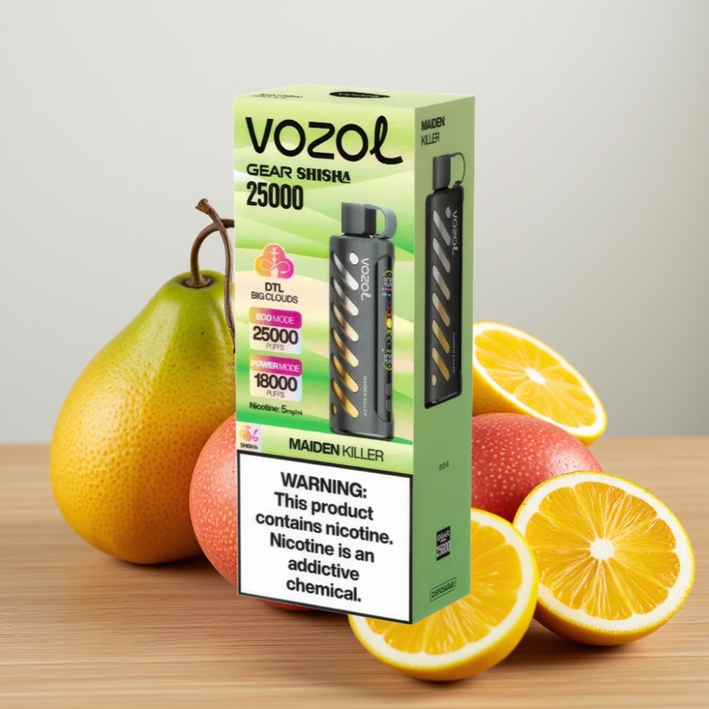 VOZOL Gear Shisha 25000 Pufova Dual Mesh 5mg/ml Maiden Killer