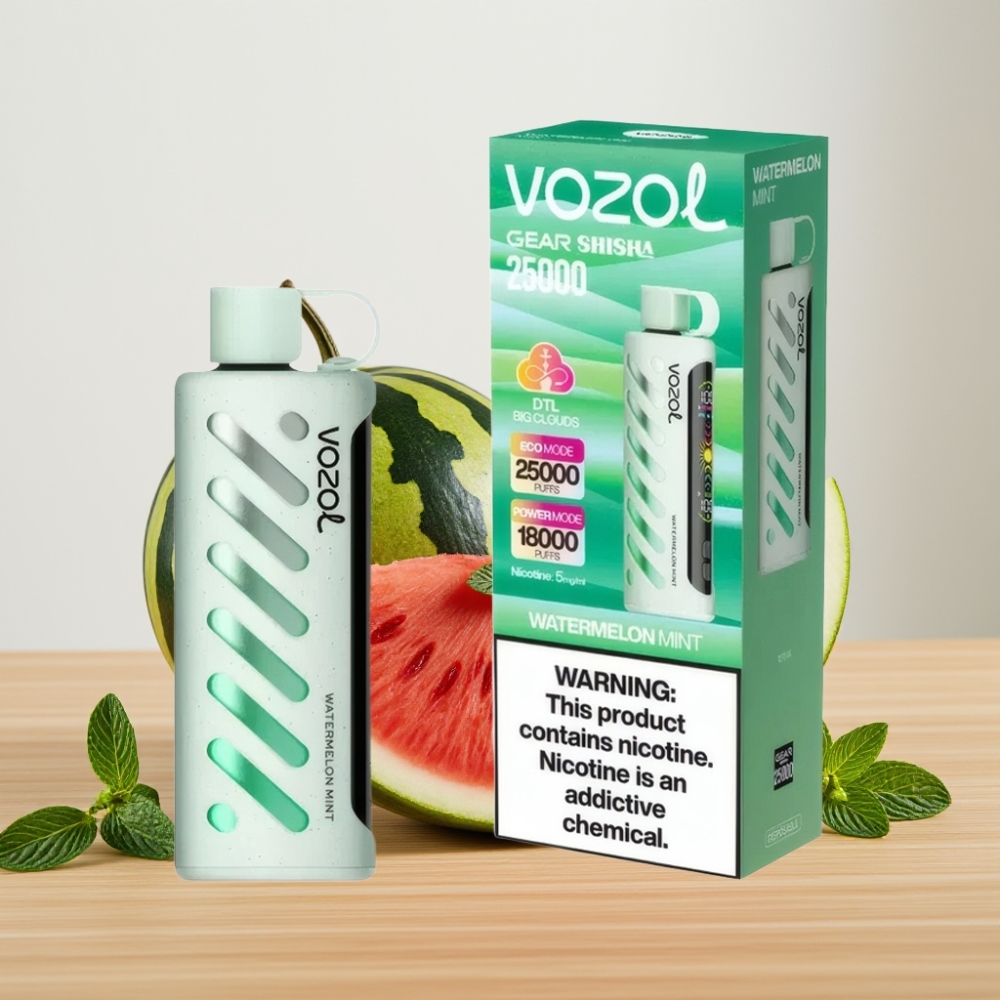 VOZOL Gear Shisha 25000 Pufova Dual Mesh Bubanj Lubenica Mentol S.iL.C Tech