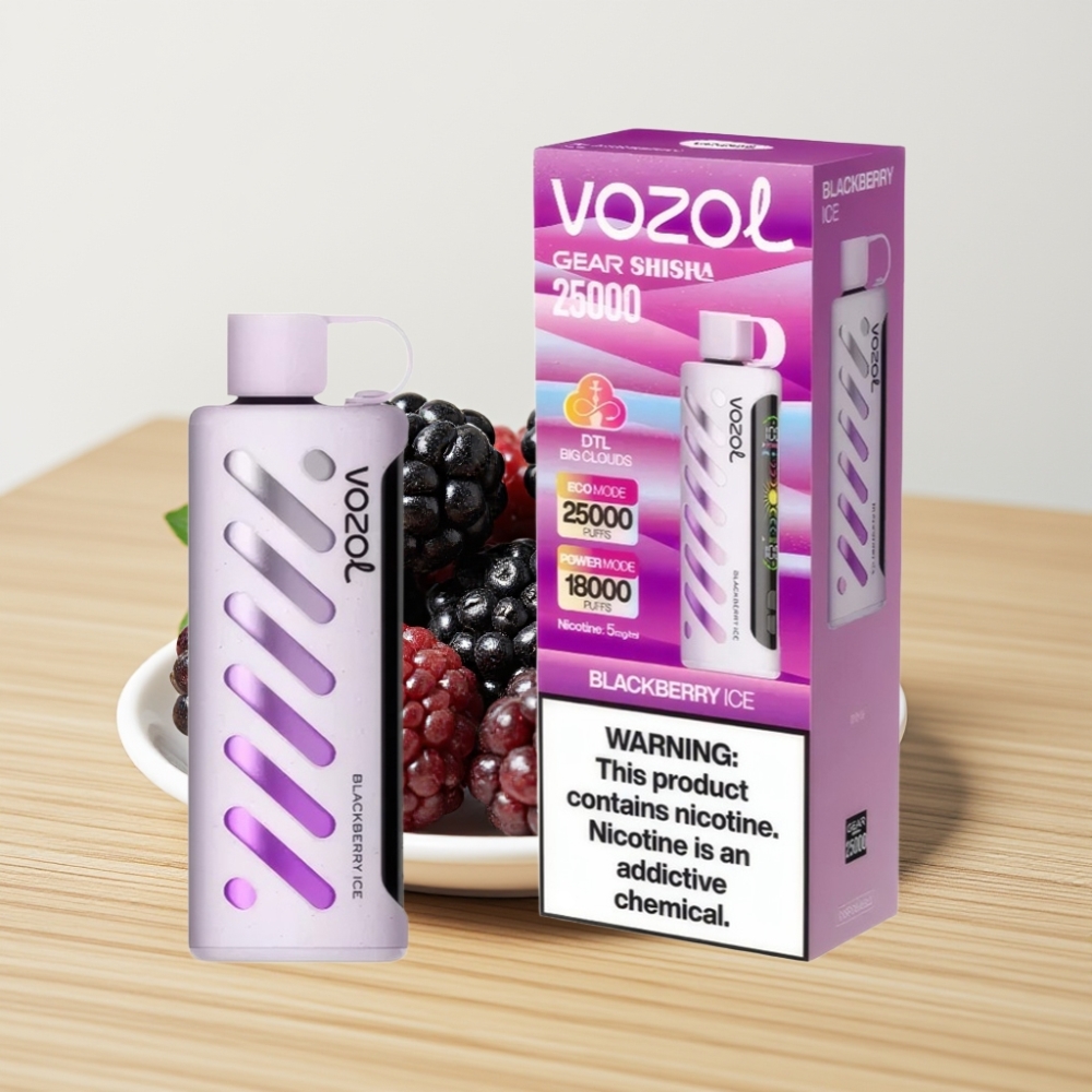 VOZOL Gear Shisha 25000 Pufova Dual Mesh Dual Modes 1000mAh Kupina Led