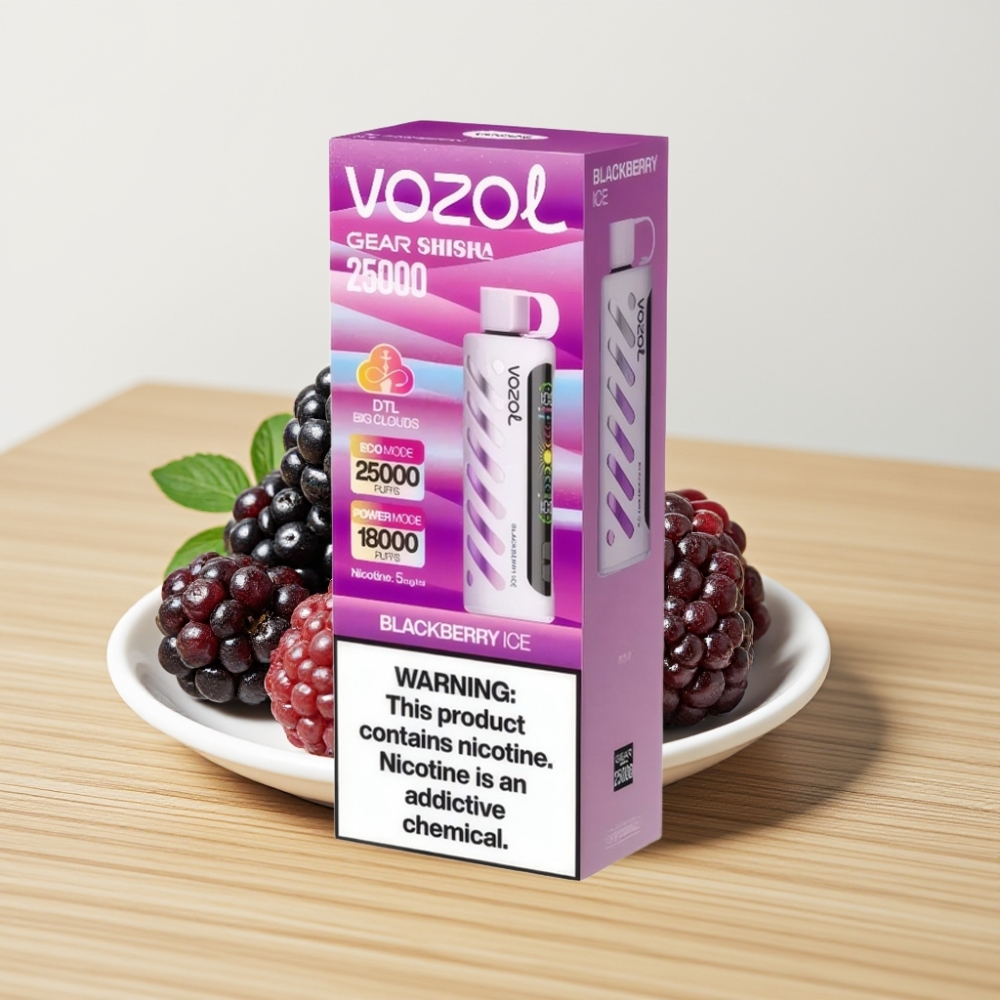 VOZOL Gear Shisha 25000 Pufova Dual Mesh Dual Modes 1000mAh Kupina Led
