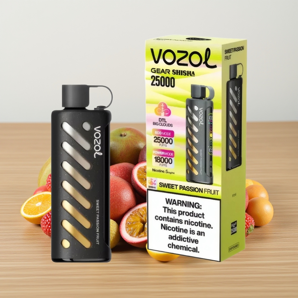 VOZOL Gear Shisha 25000 Pufova Dual Mesh S.i.L.C Tech Slatka Pasiflora