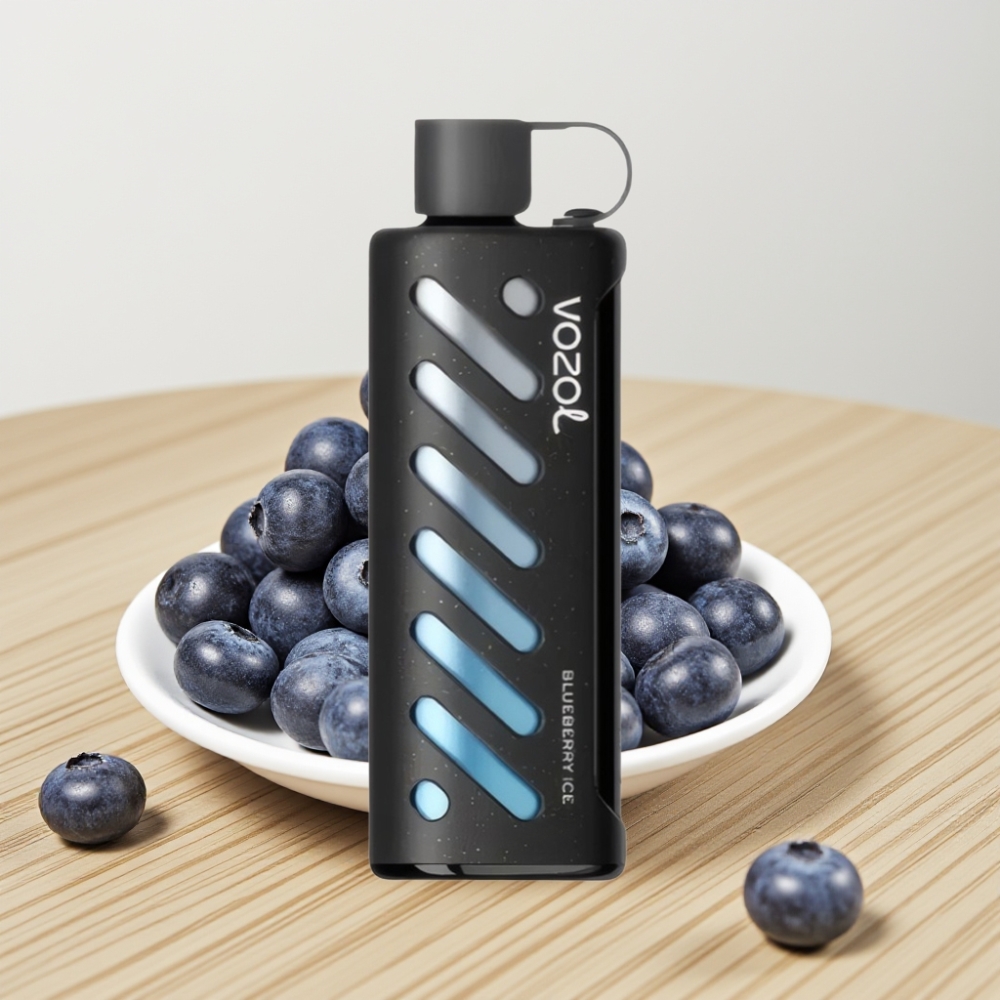 VOZOL Gear Shisha 25000 Pufova Dvoslojna Mreža Borovnica Led 1000mAh 5mg/ml