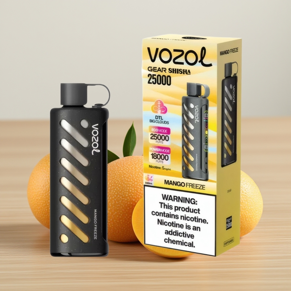 VOZOL Gear Shisha 25000 Pufova S.i.L.C Tech Dual Mesh Mango Zamrznuti