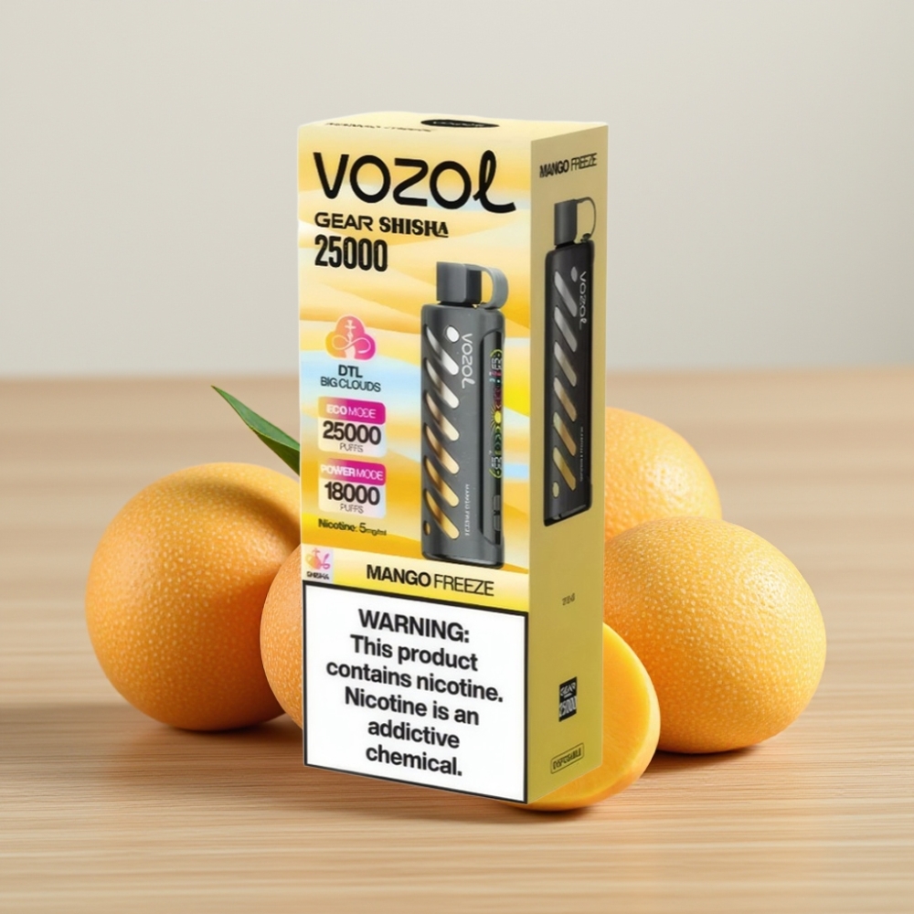 VOZOL Gear Shisha 25000 Pufova S.i.L.C Tech Dual Mesh Mango Zamrznuti