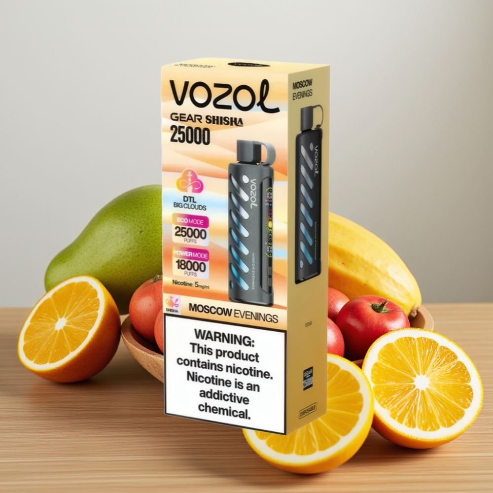 VOZOL Gear Shisha 25000 Pufova S.i.L.C Tech Dual Mesh Moskovske Večeri 5mg/ml