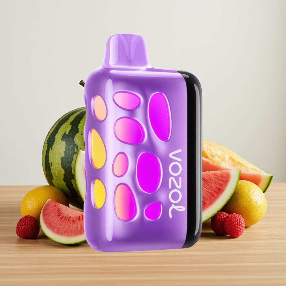 VOZOL RAVE 40000 Disposable Vape - Dinamički Osvežavajući Lubenica Razz sa 270° Svetlećim Dizajnom i Beat-Synced Party Modom