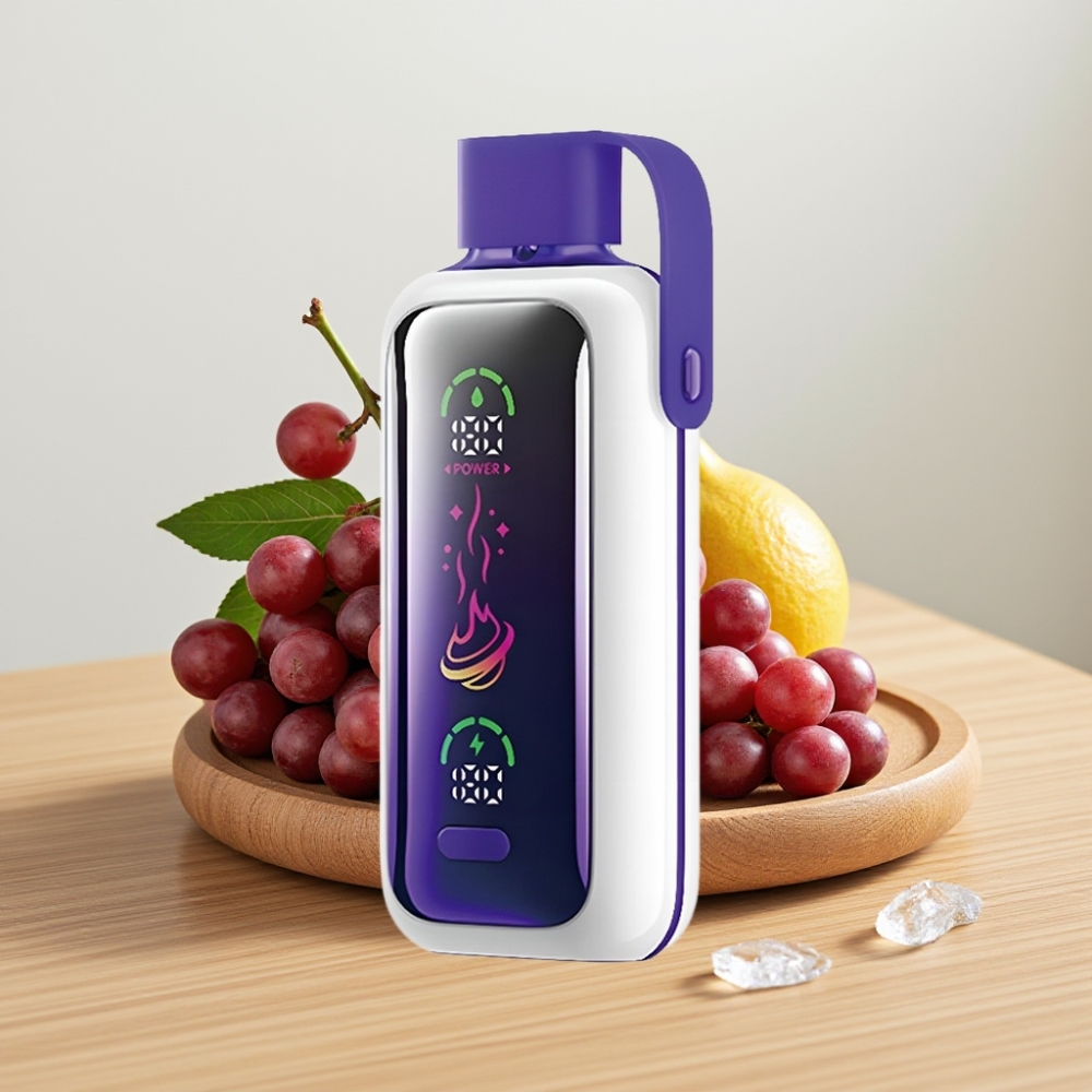 VOZOL Star 20000 Puffs Dual Mesh HD ekran Grožđe Led