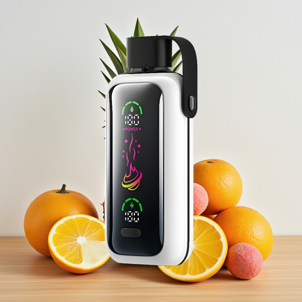 VOZOL Star 20000 Pufova sa 2.2" HD ogledalom i Dual Mesh, Narandža Ananas Liči