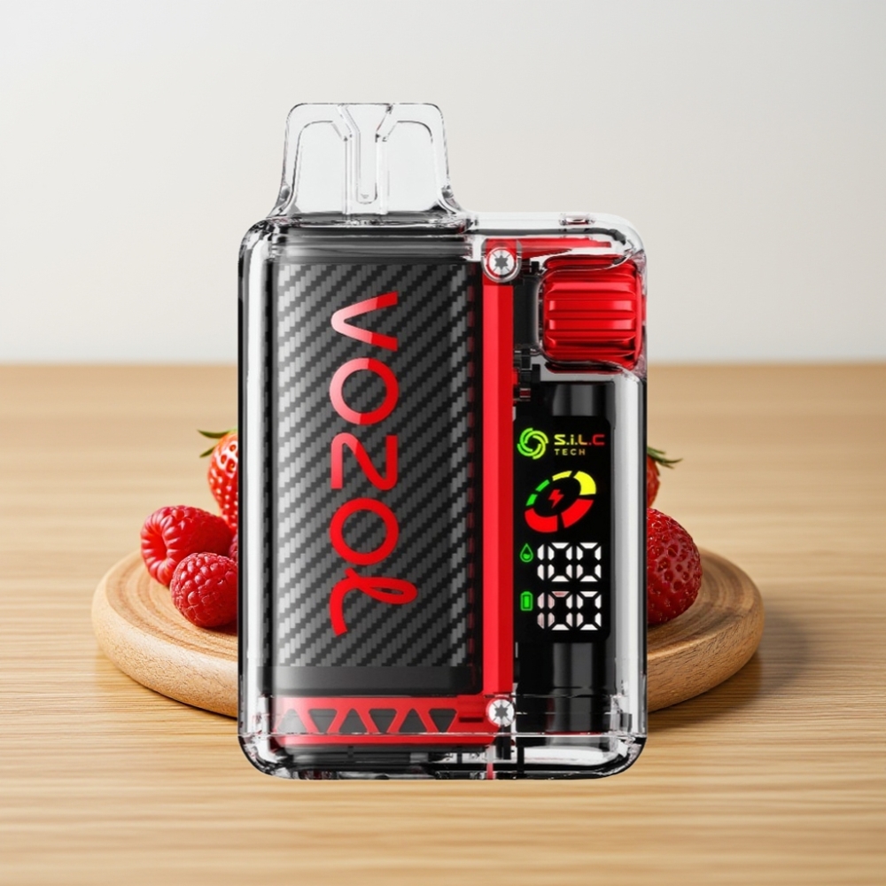 VOZOL Vista 20000 Puffova Punjiva Baterija 650mAh OLED Ekran Jagoda Malina Trešnja