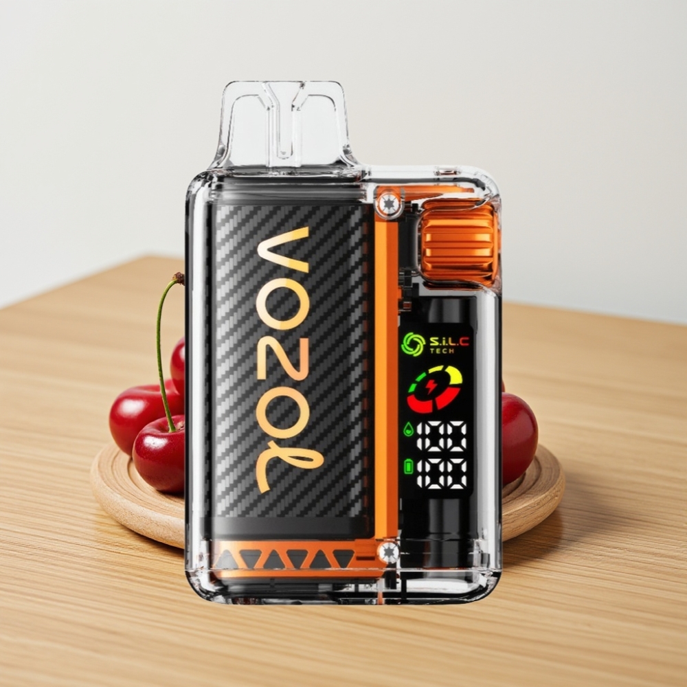 VOZOL Vista 20000 Pufova Punjiva Baterija 650mAh 2% Nikotina OLED Ekran Dual Mesh Coil Trešnja Kola