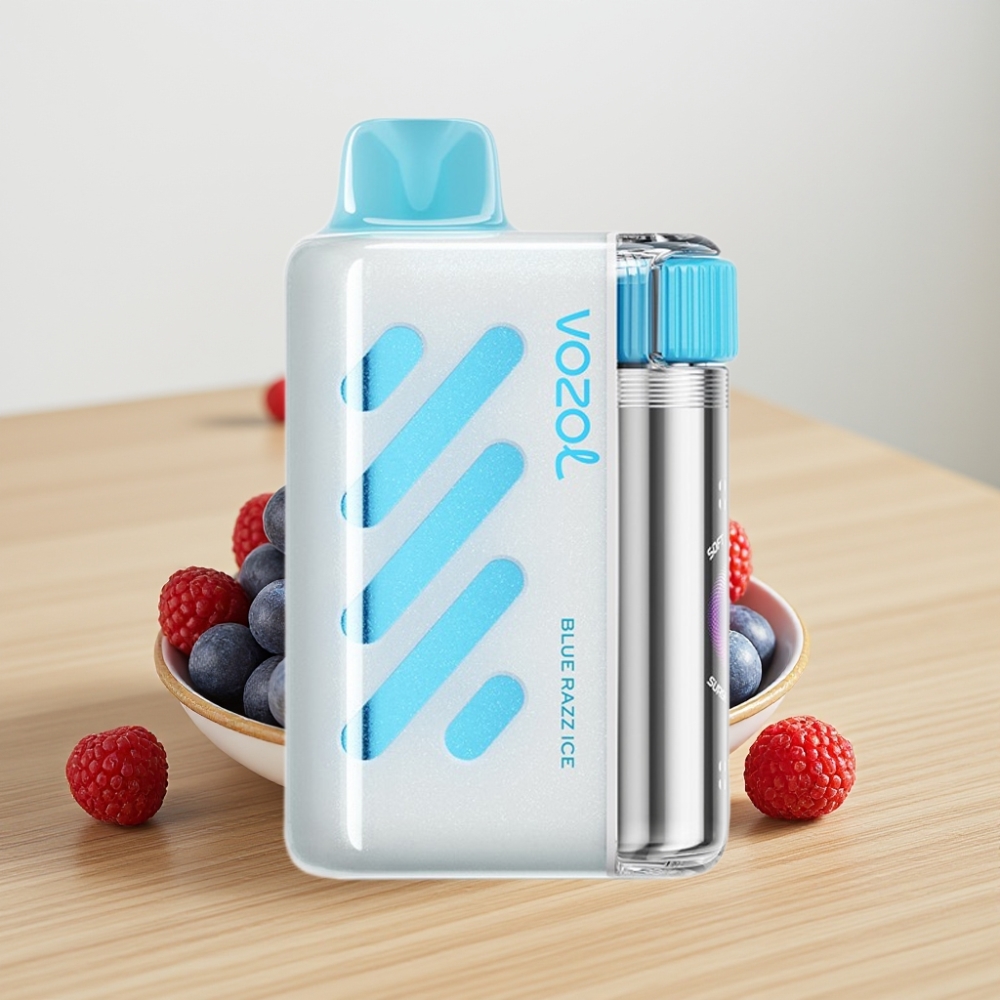 VOZOL VISTA 40000 Povuci Disposable Vape MTL Punjiva Mrežasti Moto Plava Malina Led