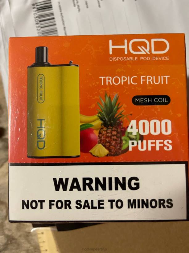 HQD BOX 4000 пуффс тропско воће HPD disposable vape 20Z2105