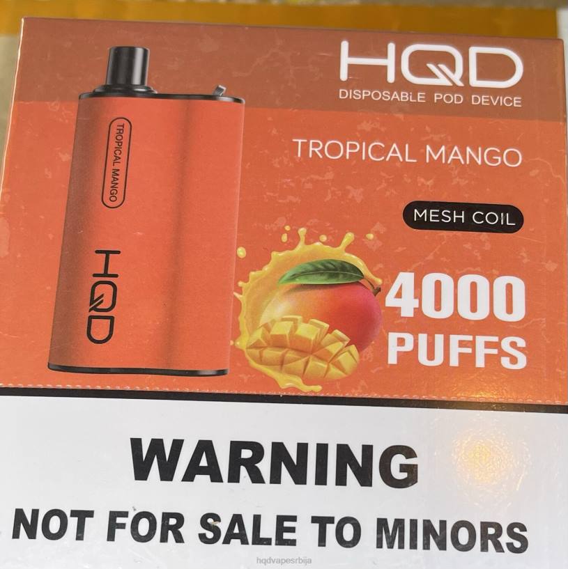 HQD BOX 4000 пуффс тропски манго HPD order online 20Z279
