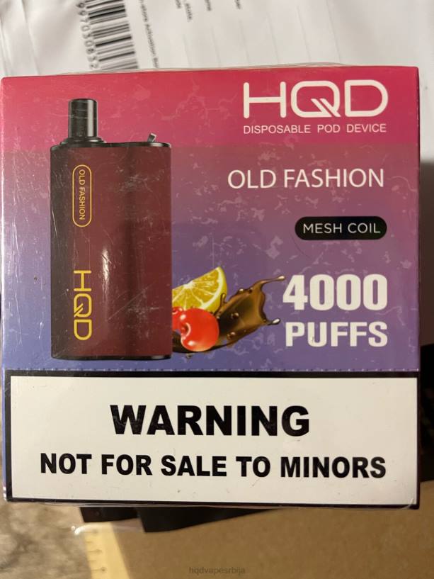 HQD BOX 4000 пуффс старомодно HPD vape cena 20Z2104