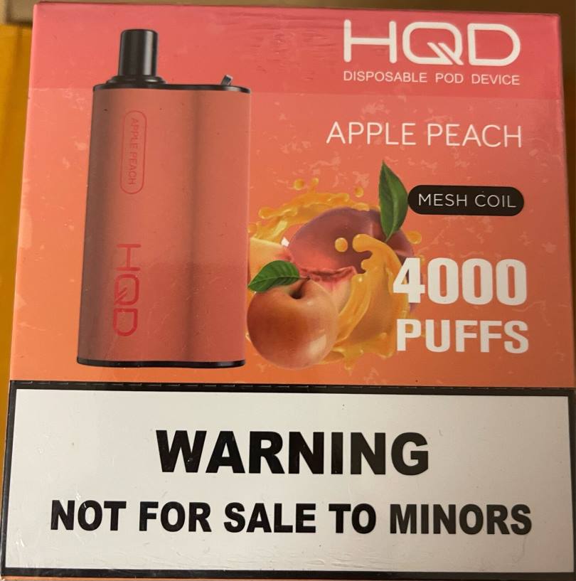 HQD BOX 4000 пуффс јабука бресква HPD vape cena 20Z274