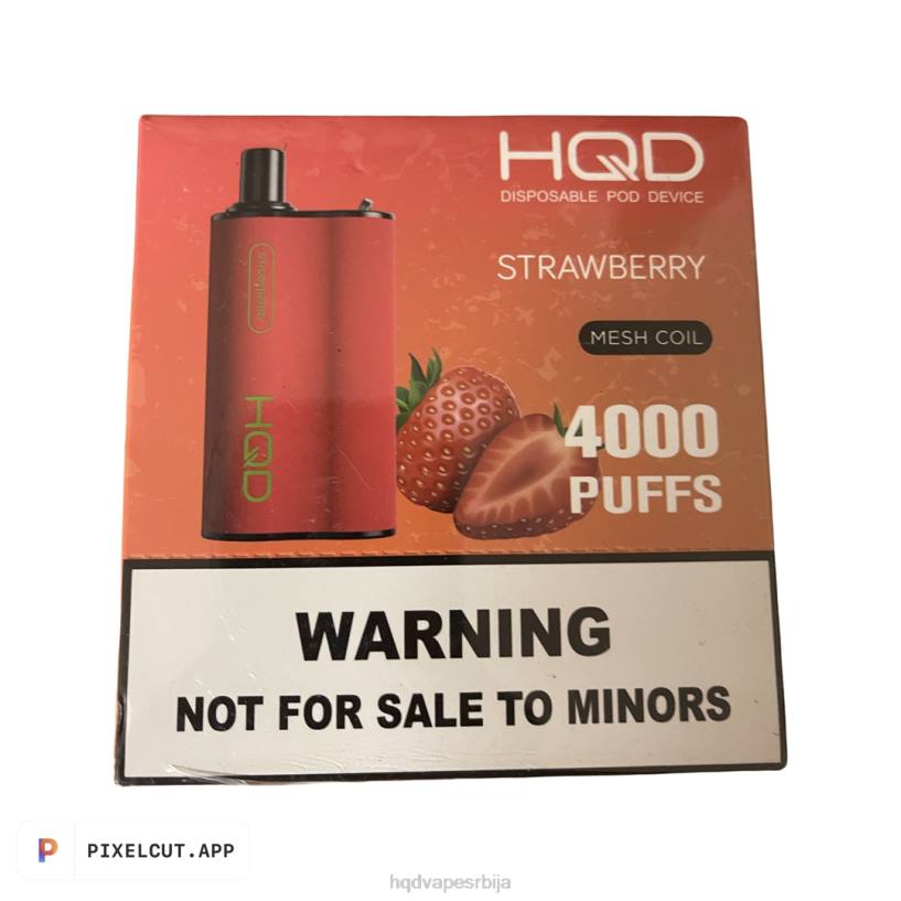 HQD BOX 4000 пуффс јагода HPD vape cena 20Z294