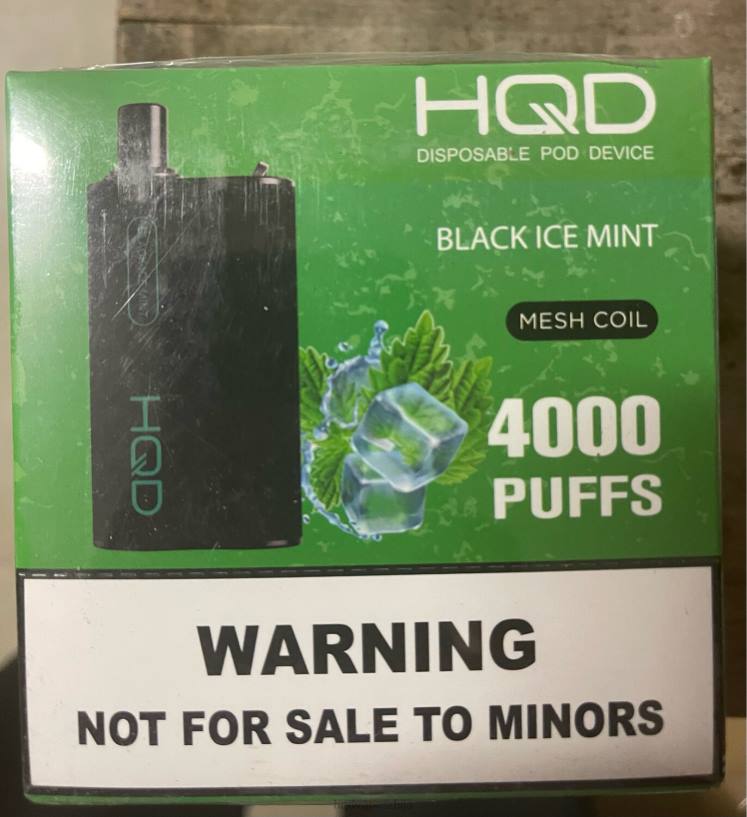 HQD BOX 4000 пуффс црна ледена мента HPD vape shop 20Z2108