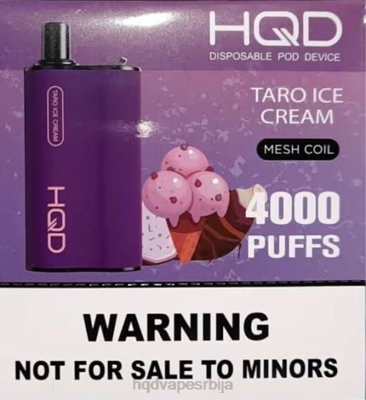 HQD BOX 4000 пуффс таро сладолед HPD vape srbija 20Z271