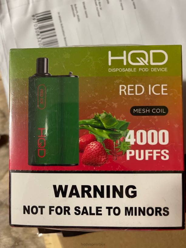 HQD BOX 4000 пуффс црвени лед HPD vape store 20Z2106