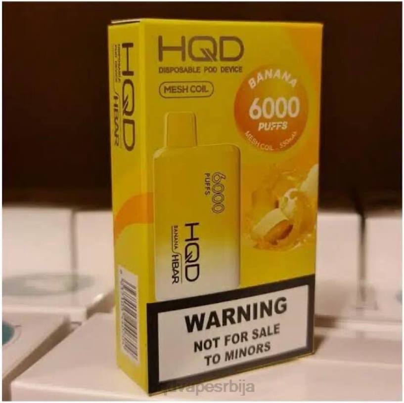 HQD HBAR 6000 пуффс банана HPD online shop 20Z247