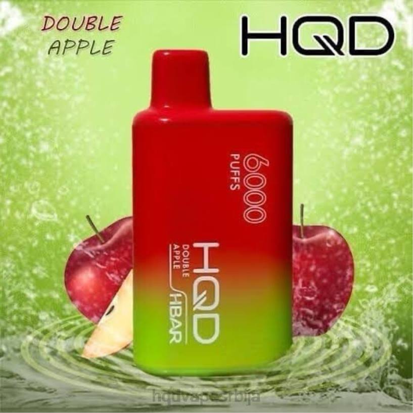 HQD HBAR 6000 пуффс дупла јабука HPD order online 20Z249