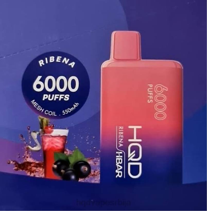 HQD HBAR 6000 пуффс рибена HPD vape benutzen 20Z253