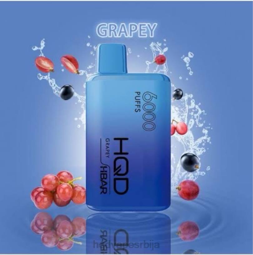 HQD HBAR 6000 пуффс грапи HPD vape beograd 20Z242