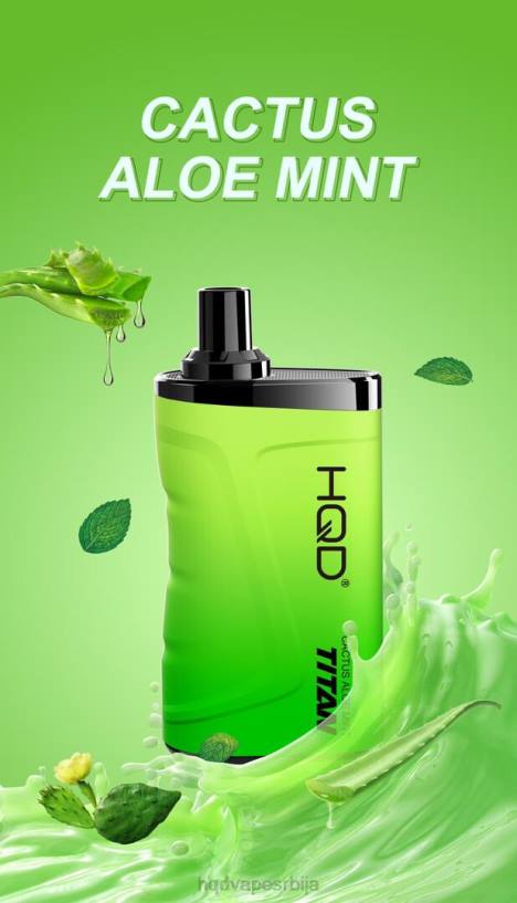 HQD TITAN 7000 пуффс кактус алое мента HPD vape beograd 20Z22