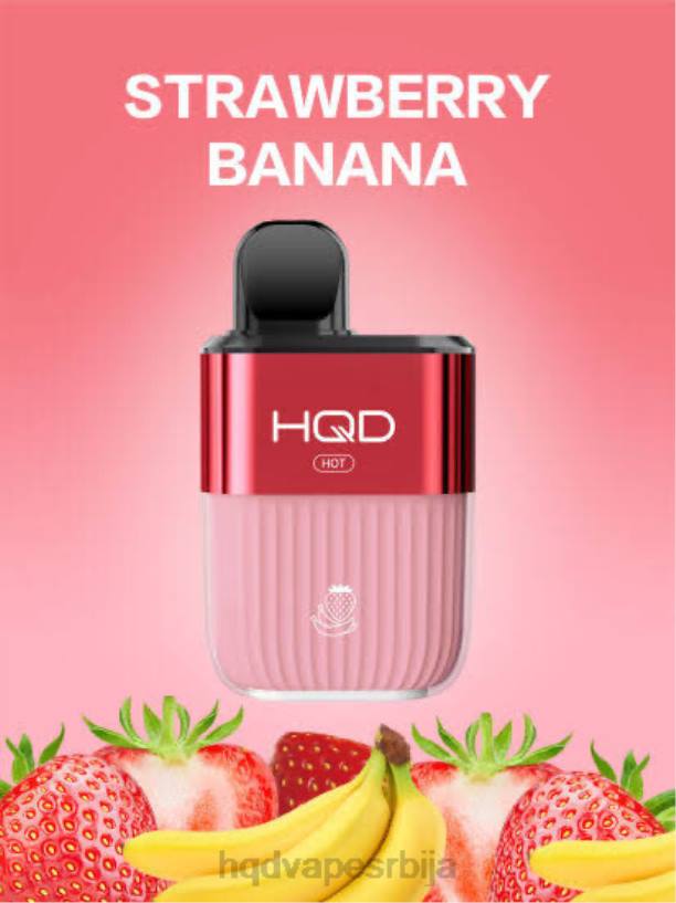 HQD HOT 5000 пуффс јагода банана HPD order online 20Z269