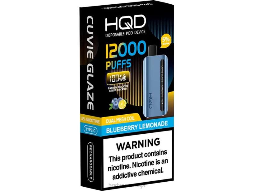 HQD CUVIE GLAZE Вапе за једнократну употребу 12000 лимунада од боровнице HPD vape beograd 20Z2142