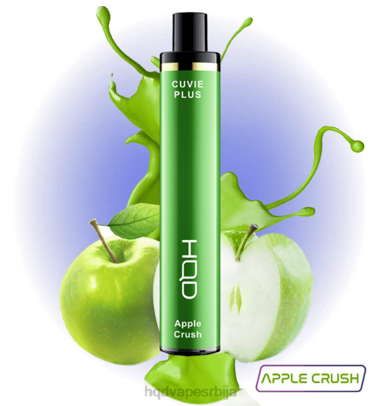 HQD CUVIE PLUS 1200 пуффс дробљење јабука HPD disposable vape 20Z2125